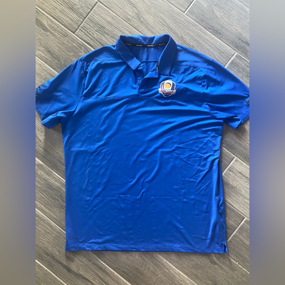 Nike Golf Blue Polo XL Logo Bay Club Bel-Air Country Club Men’s